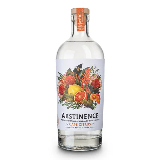 Abstinence Cape Citrus Non-Alcoholic Gin, 750ml - Wildsprout