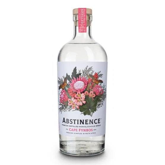 Abstinence Cape Fynbos Non-Alcoholic Gin, 750ml - Wildsprout