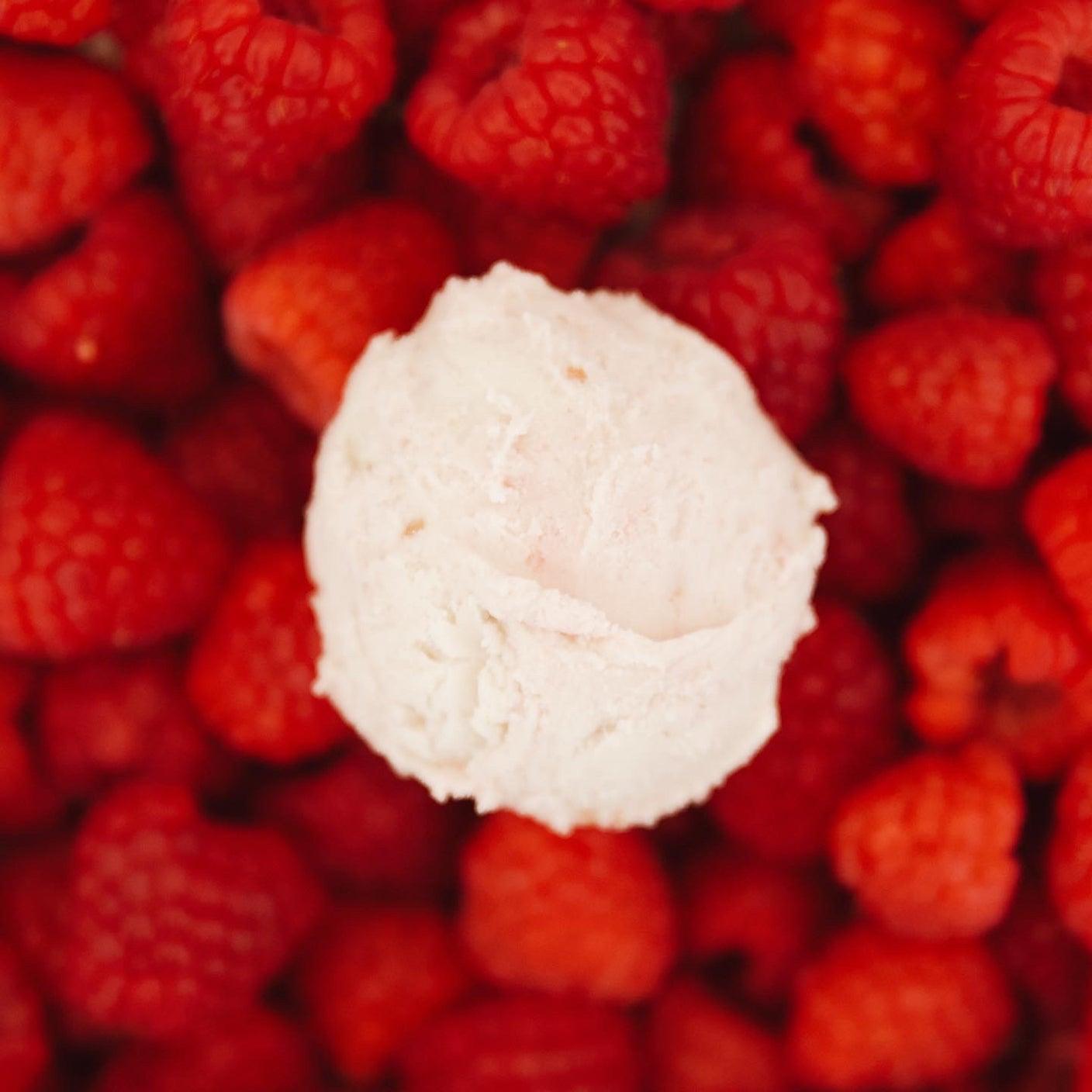 Vegan Ice Cream - Raspberry White Chocolate 500ml - Wildsprout