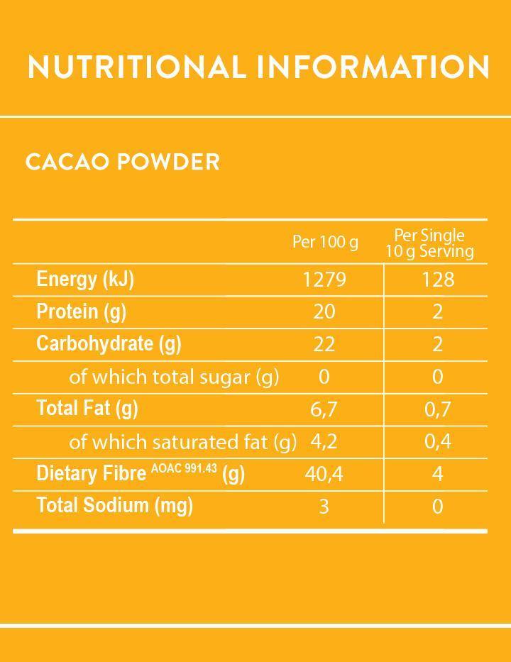 Organic Raw Cacao Powder 200g - Wildsprout