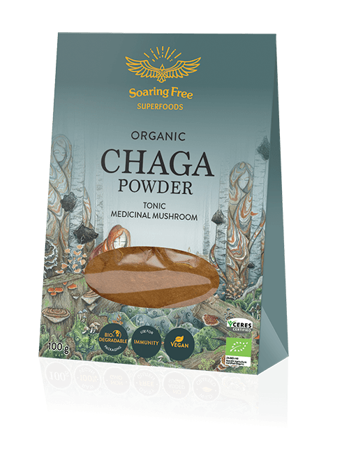 Organic Wildcrafted Chaga Mushroom Powder 100g